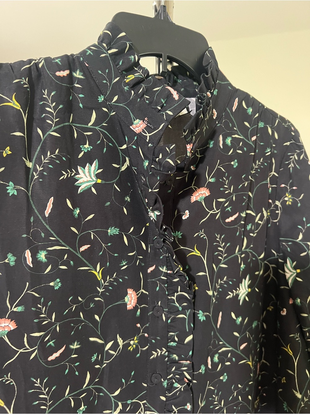 **Tuckernuck Floral Ruffle-Collar Dress | Size M** - Picture 3 of 9